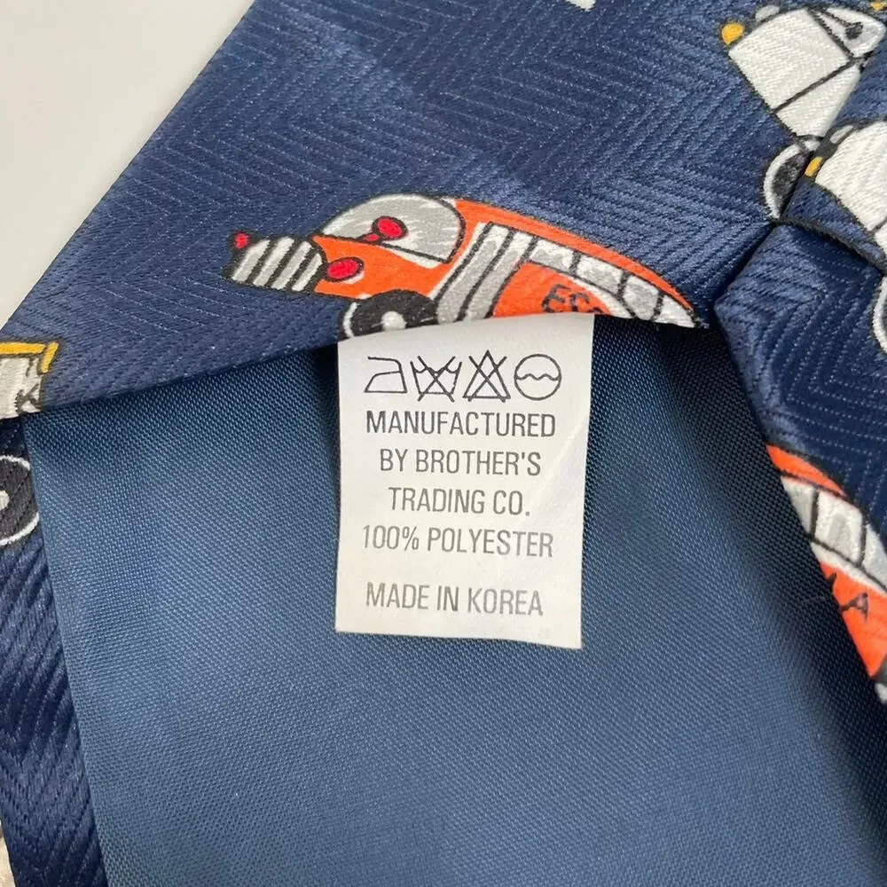 Novelty School bus tie